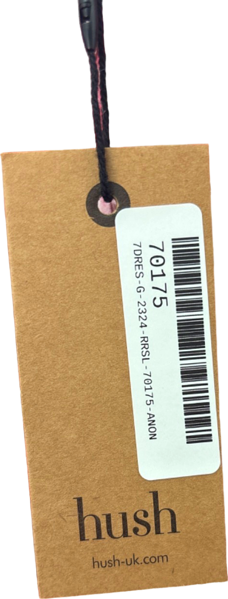 Hush Red Jinni Midi Dress Ikat Floral Red UK Size 4