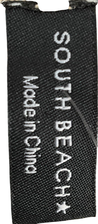 South Beach Beige Crochet Beach Bikini Overshirt UK XS/S