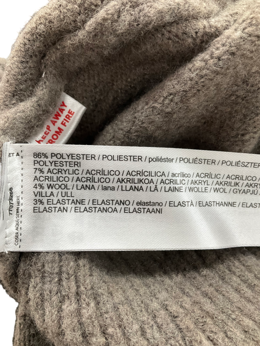 MANGO Brown Turtleneck Knit Sweater UK M