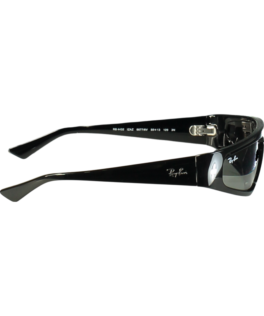 Ray-Ban Black Izaz Bio-based Sunglasses in case