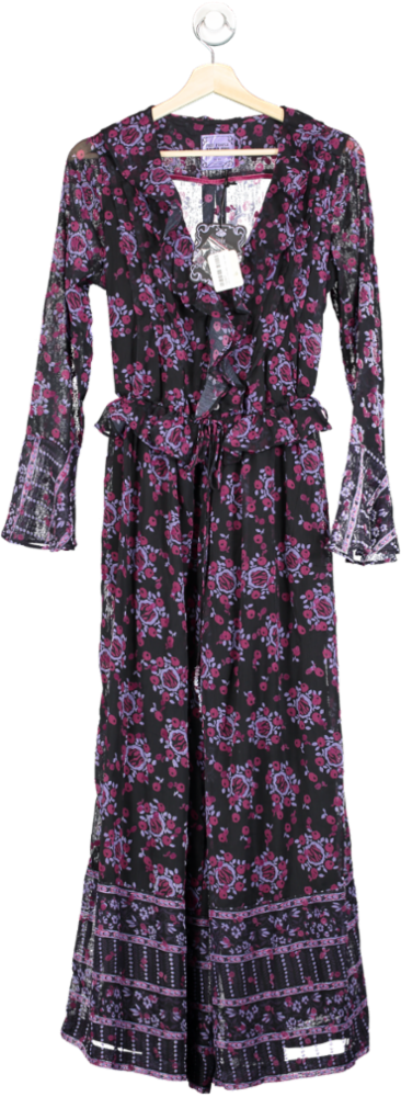 Free People x Anna Sui Cassiel Printed Jumpsuit SZ XS