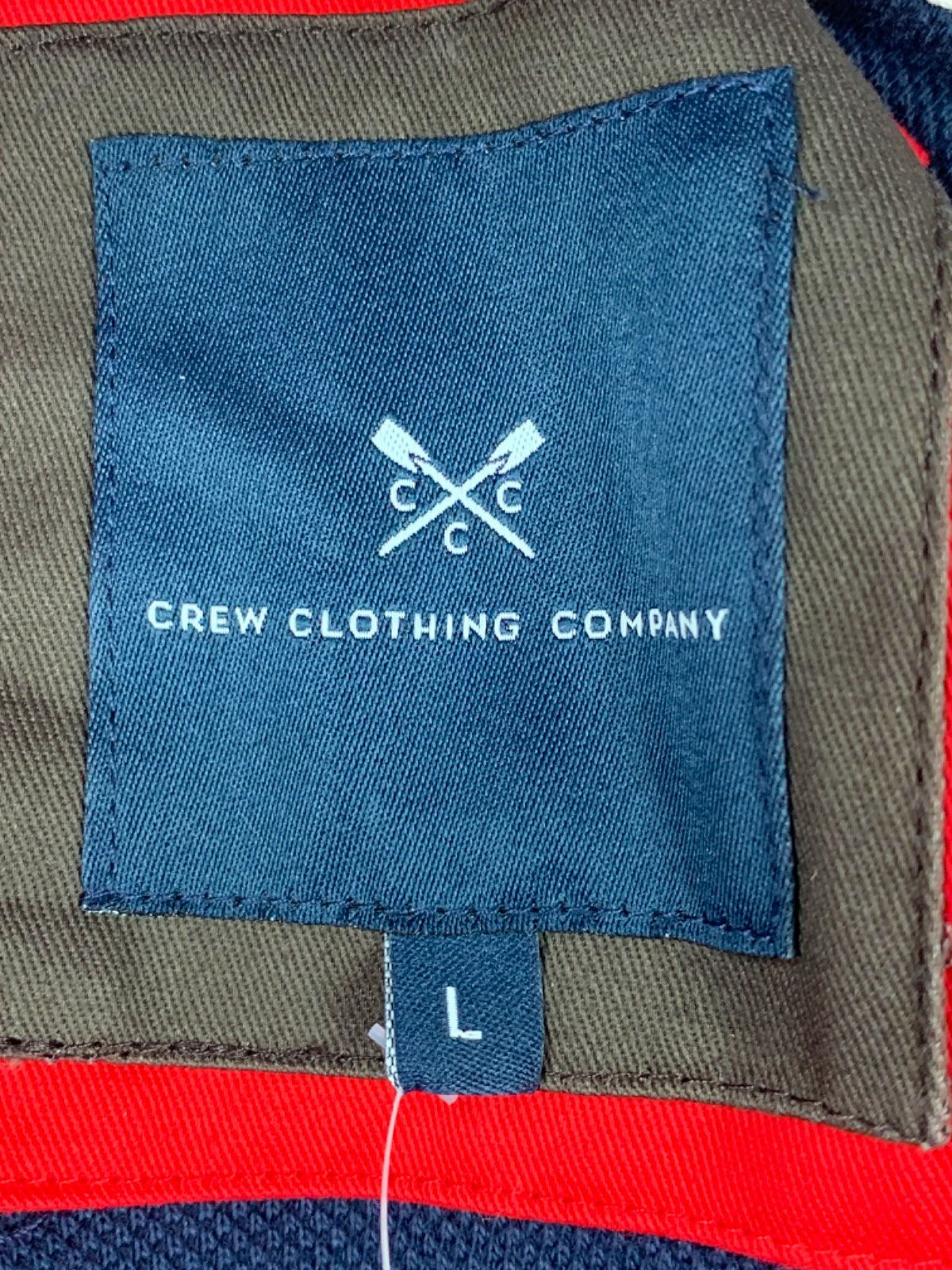 Crew Clothing Company Navy Half-Zip Sweatshirt Large