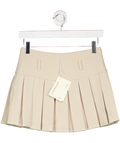 Peppermayo Beige Pleated Mini Skirt UK 6