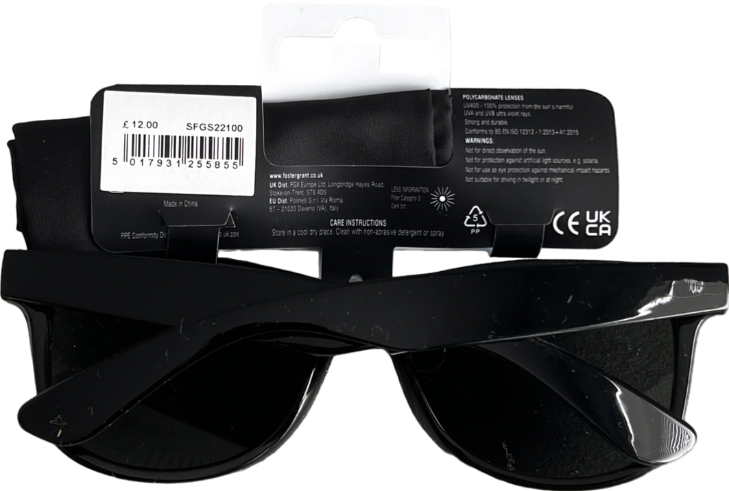foster grant Black Maxblock Sfgs22100 Ns1022 Sunglasses