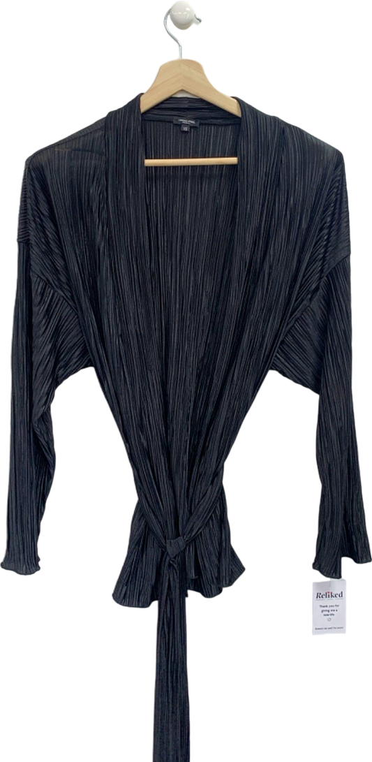 Avishag Arbel Black Pleated Maternity Robe XS