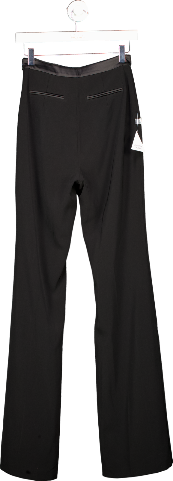 Nadine Merabi Black Flared Trousers UK 8