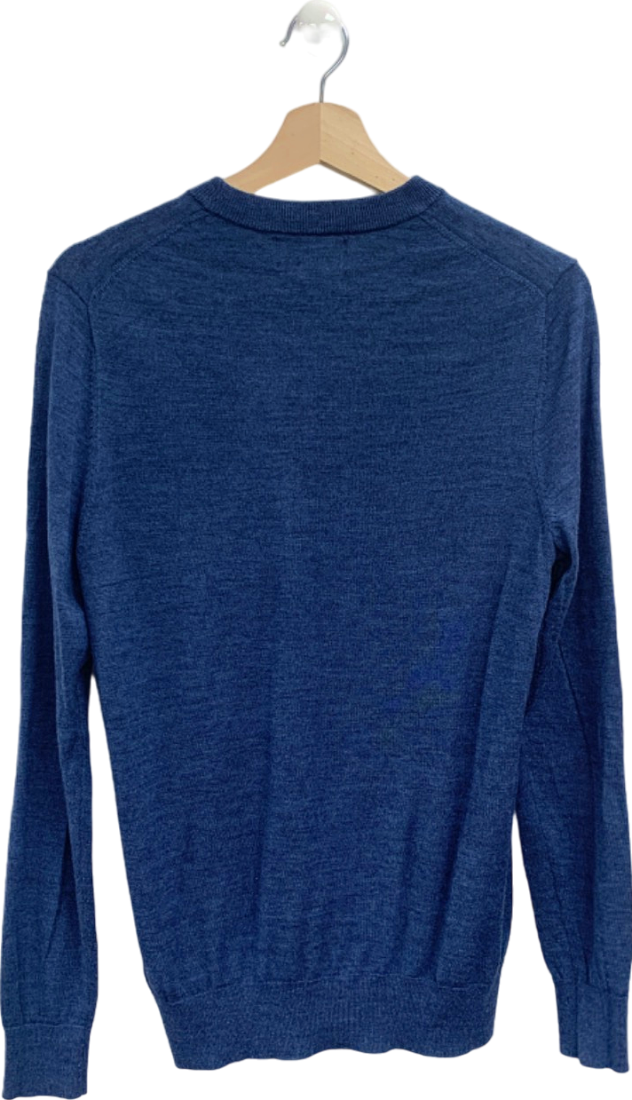 Stefano Conti Blue Crew Neck Jumper UK M