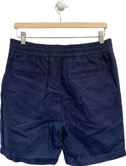 Orlebar Brown Navy Blue Linen Shorts W32