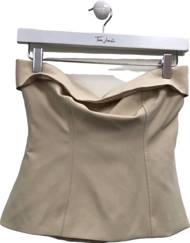 4th & Reckless Nude Bardot Style Top UK 6