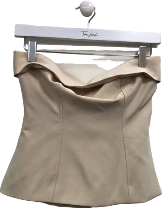 4th & Reckless Nude Bardot Style Top UK 6