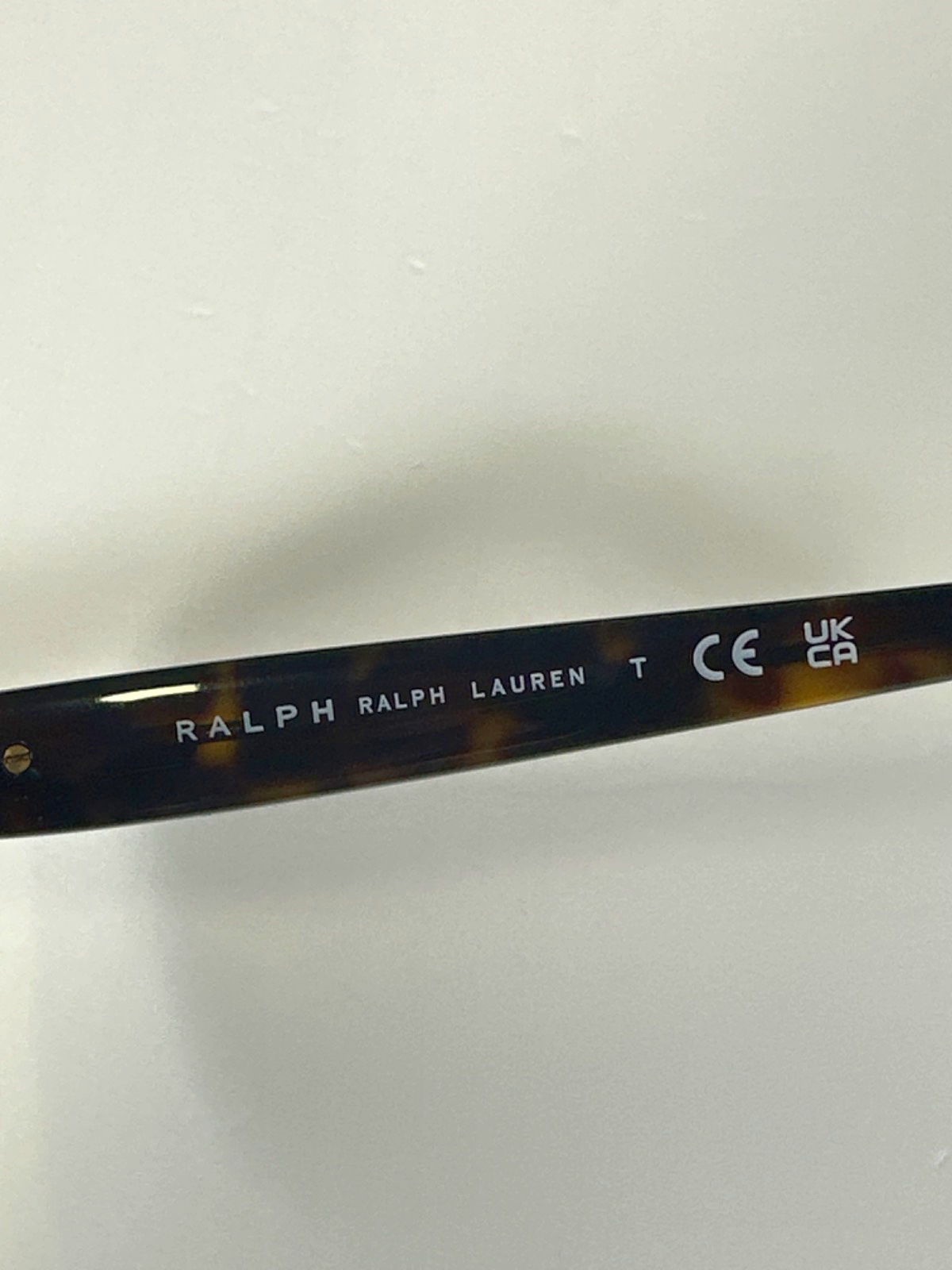 Ralph Lauren Shiny Dark Havana Gradient Brown Sunglasses in case