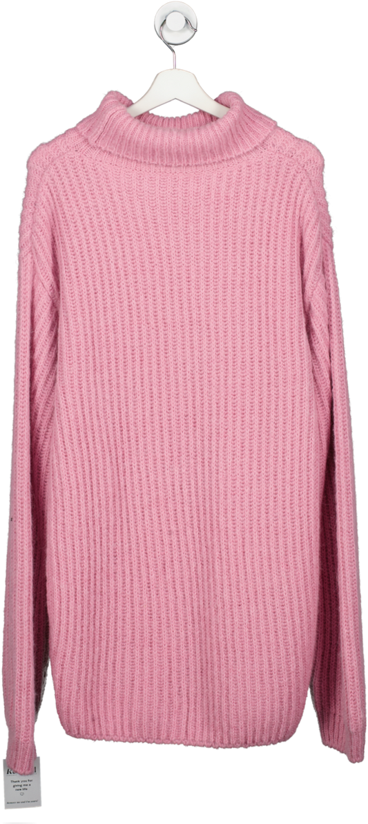 FRANKIE SHOP Pink Taiga Turtleneck Sweater UK S