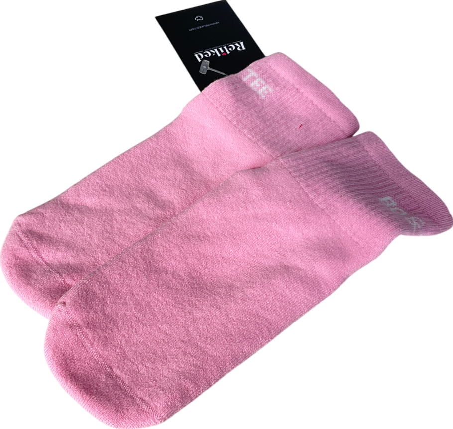 Bo + Tee Pink Ribbed Socks One Size