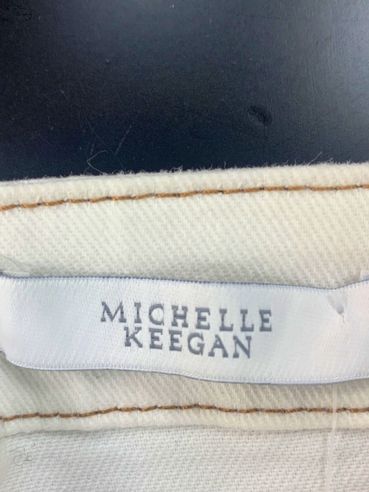 Michelle Keegan White Button-Front Denim Dress UK 8