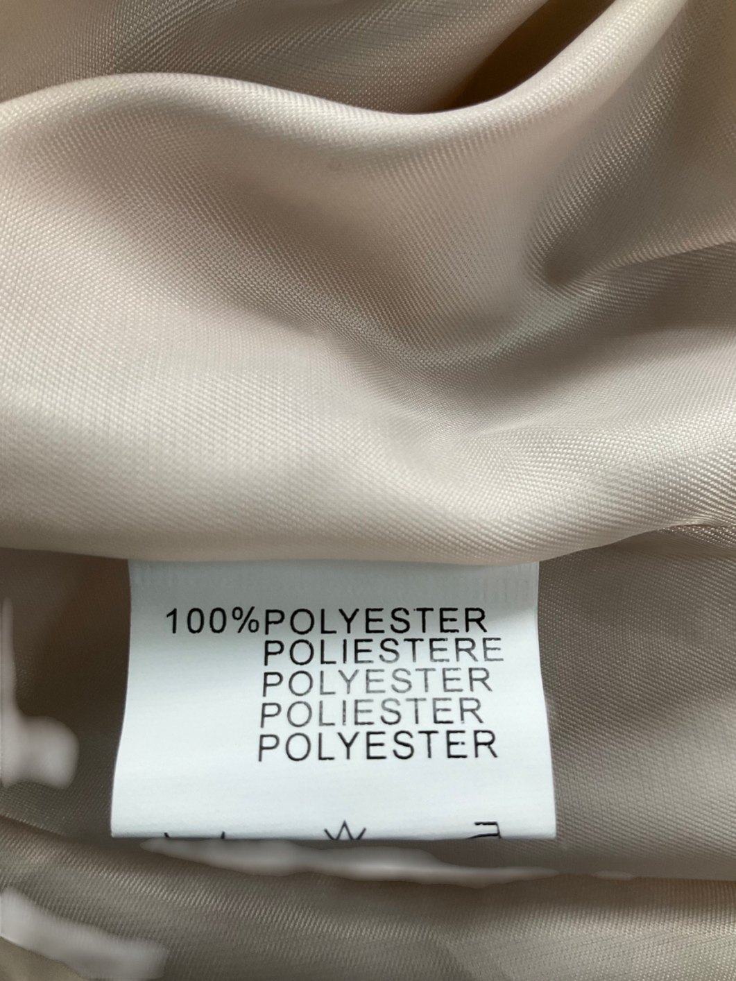 Cream Faux Fur Short Coat UK M/L