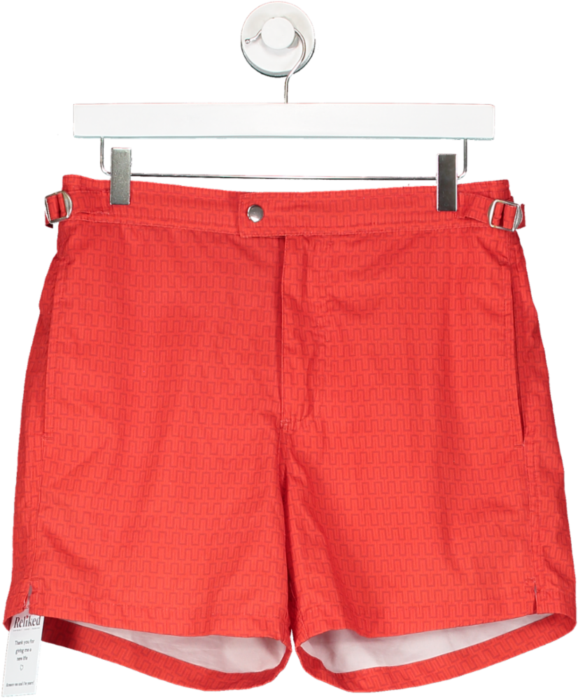 Guscio Red Capri Maze Swim Shorts UK S