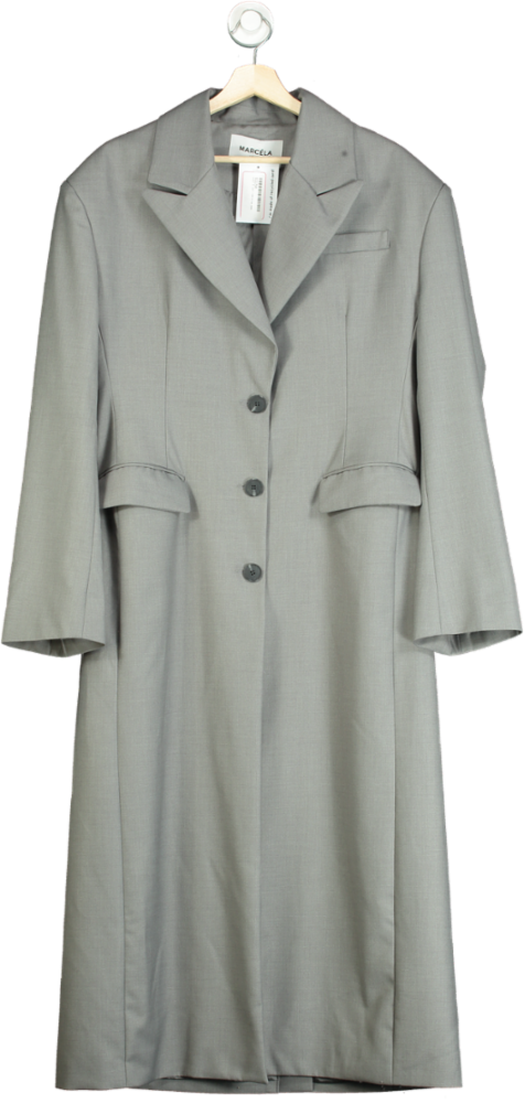 Marcela London Grey Long Coat UK 10