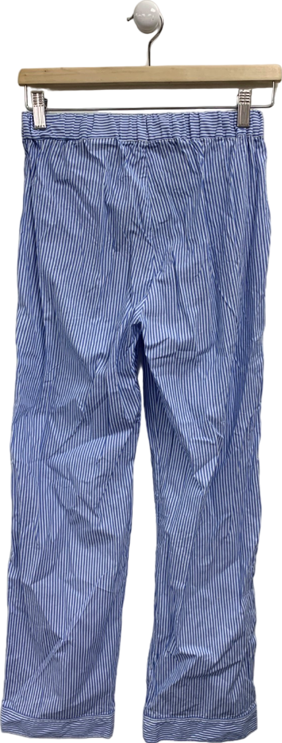 Arket Blue White Striped Pyjama Trousers XS
