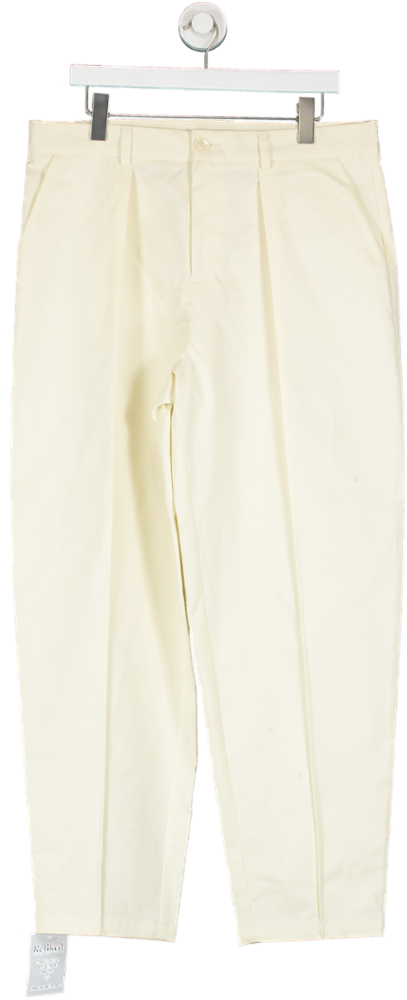 Collusion Cream Pin Tuck Trousers W34