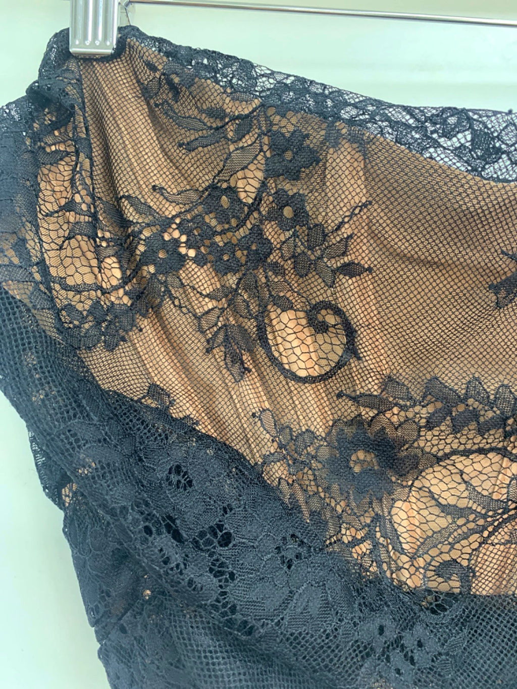 House of CB ABRIANA BLACK LACE BONED CORSET UK  XS