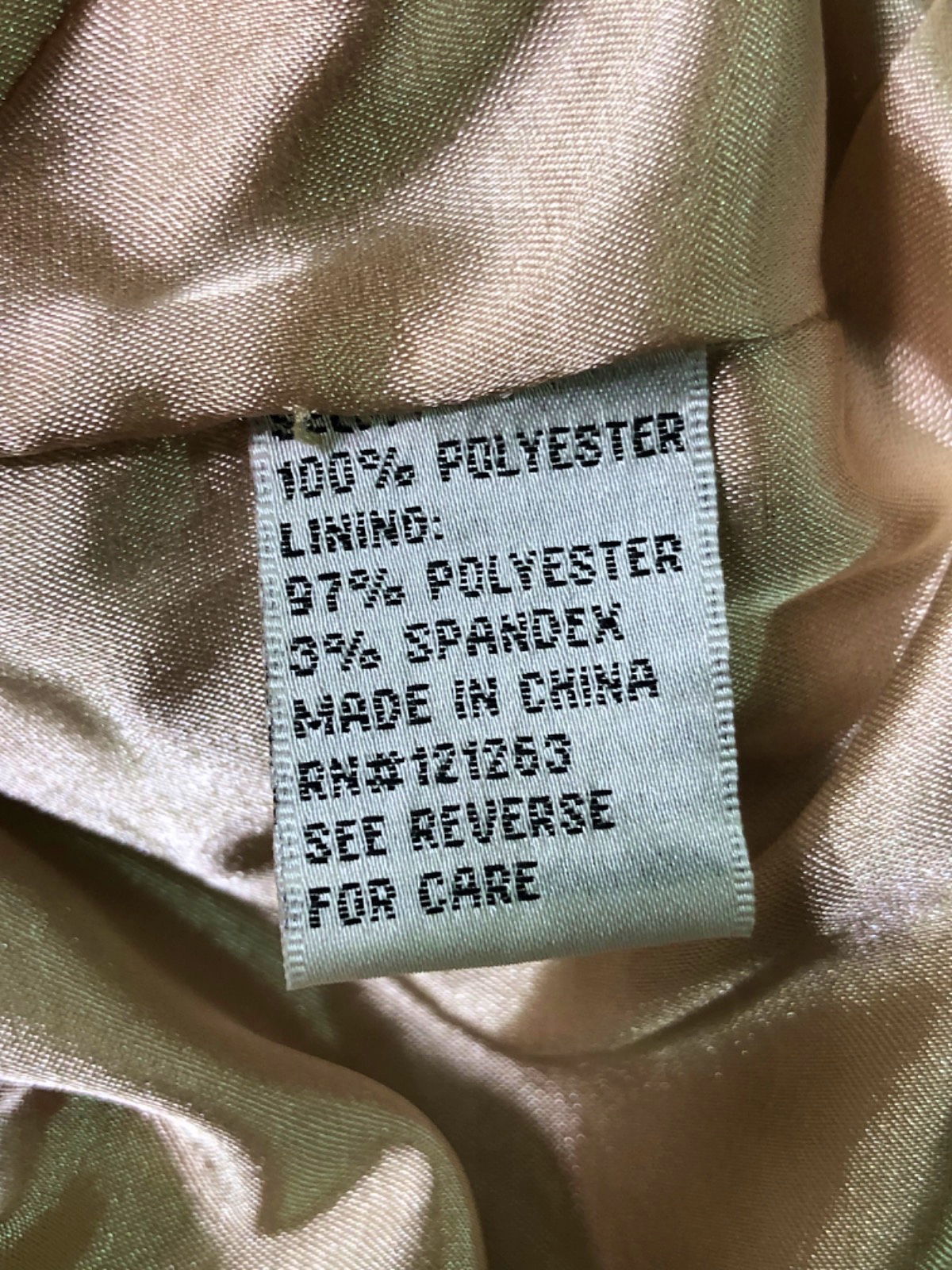 Mikael Aghal Champagne Sequin Dress UK 10