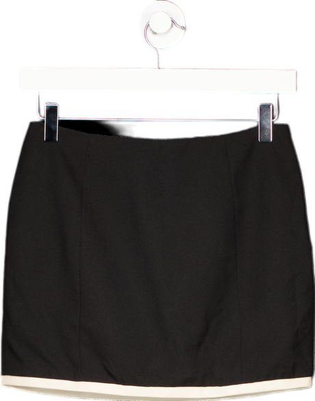 White Fox Black Mini Skirt UK XS