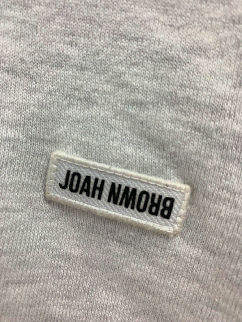 Joah Brown Marl Grey Cropped Sweatshirt UK M/L