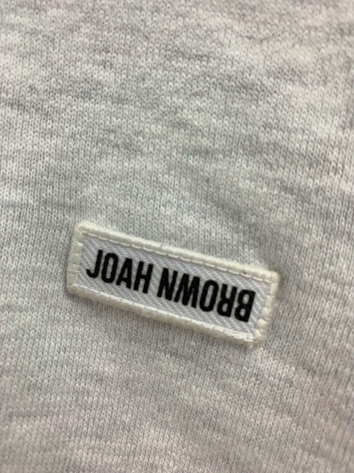 Joah Brown Marl Grey Cropped Sweatshirt UK M/L