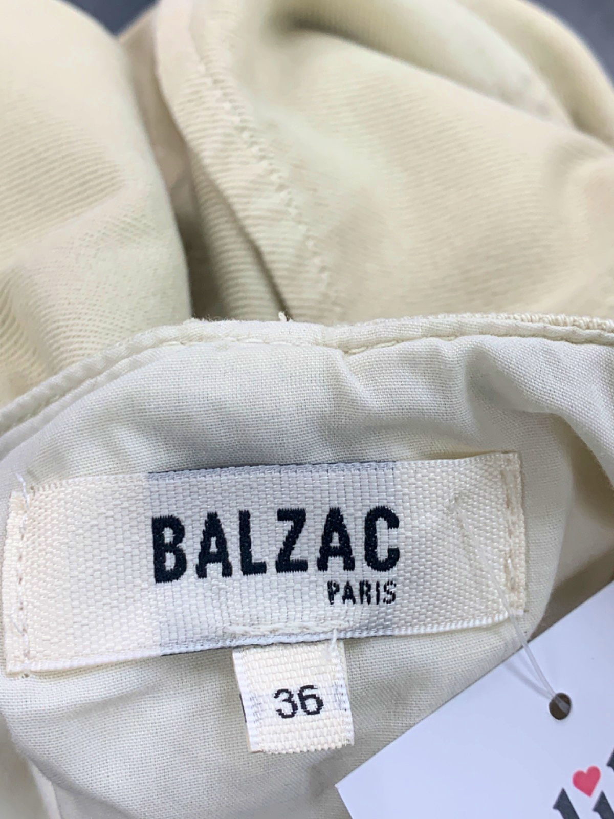 Balzac Beige Linen Dungaree Shorts UK 8