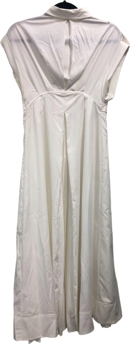 Karen Millen White Pleated Shirt Dress UK 6