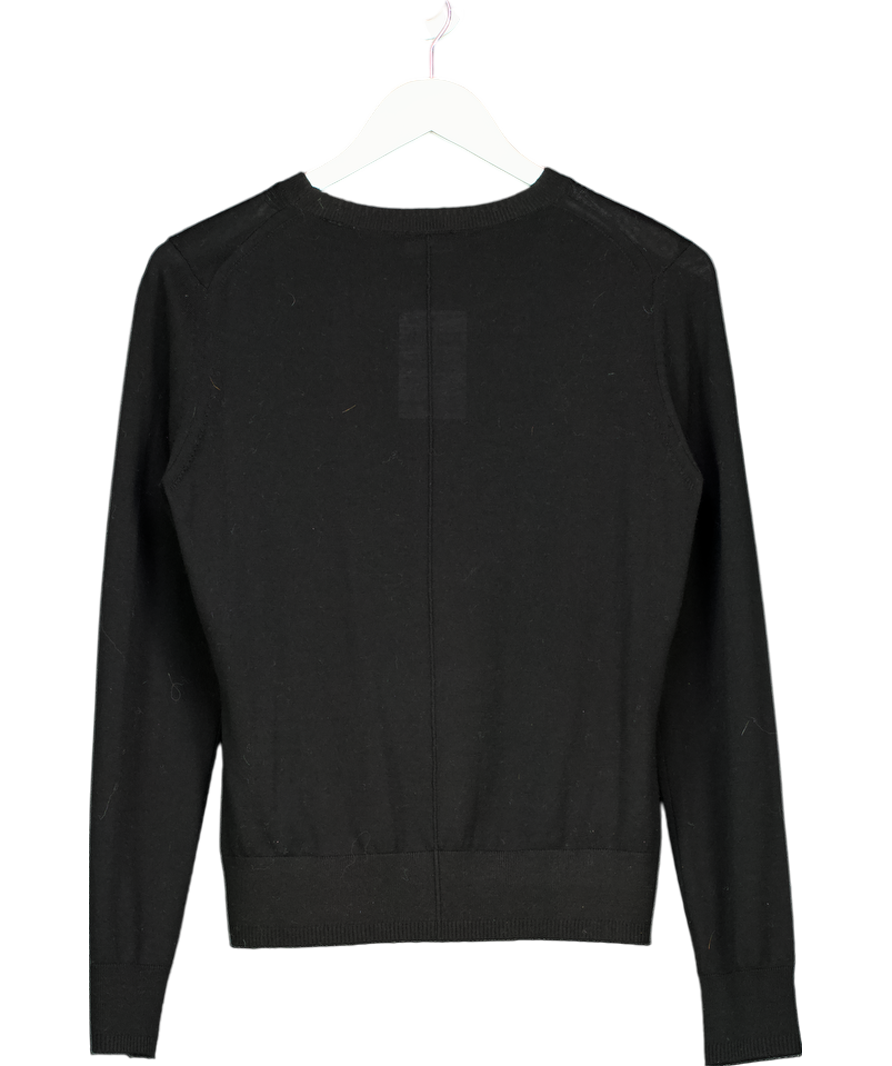 The Kooples Black Fine-knit Sweater UK 8