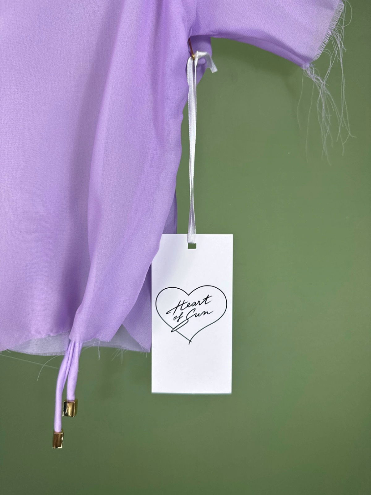 Heart of Sun Lavender Sheer Cover-Up Top One Size