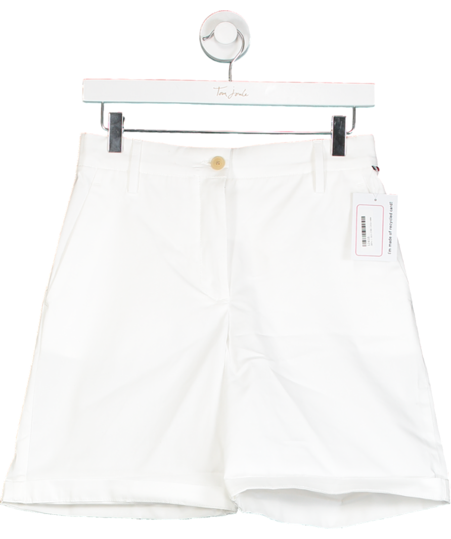 Tommy Hilfiger White Mom Fit Chino Shorts UK 6