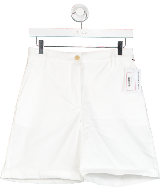 Tommy Hilfiger White Mom Fit Chino Shorts UK 6