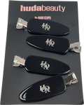 Huda Beauty X4 Black Metal Hair Clips One Size