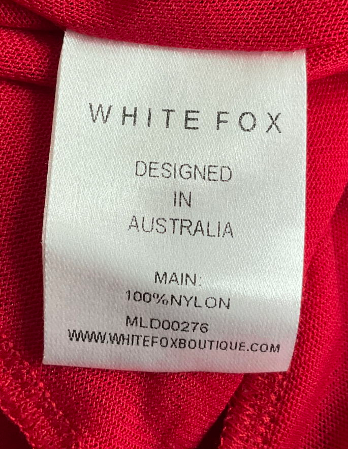 White Fox Red Spotlight Frill Top UK L