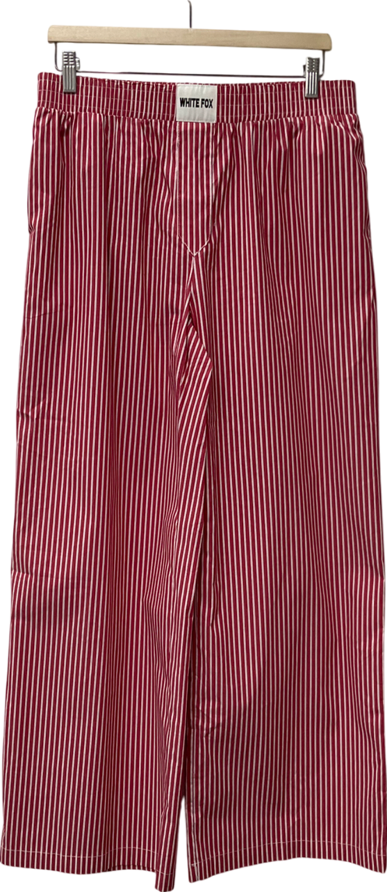 White Fox Just Stop Pants Red Stripe UK L