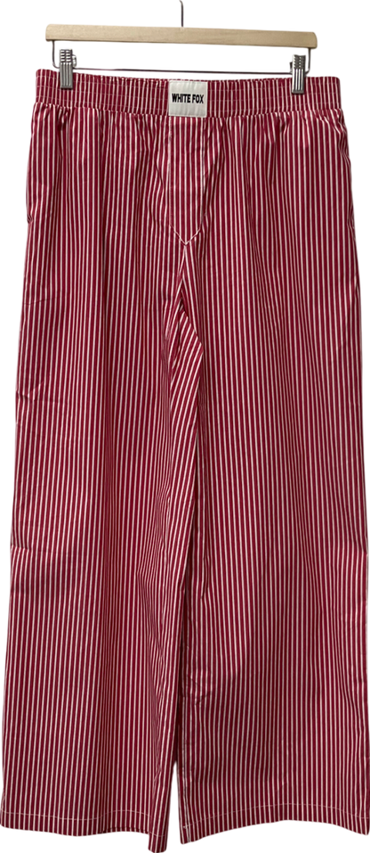 White Fox Just Stop Pants Red Stripe UK L