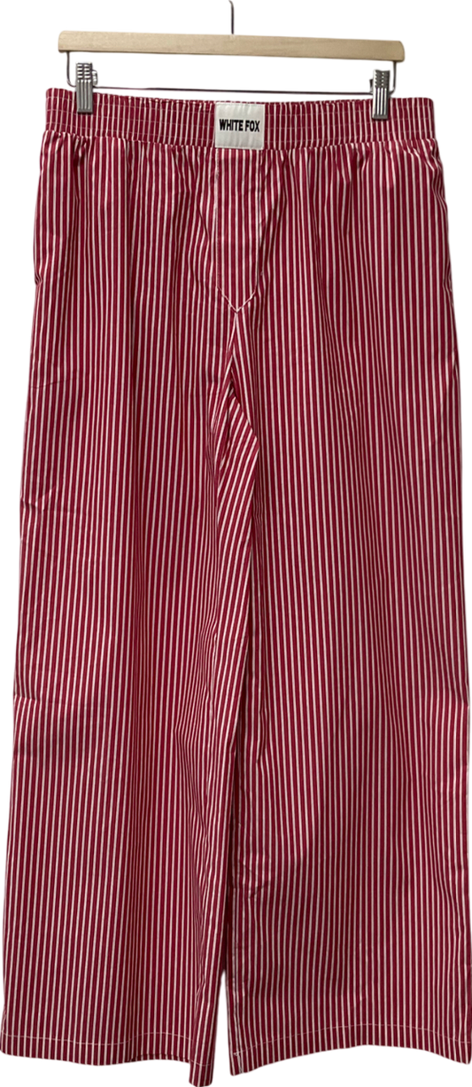 White Fox Just Stop Pants Red Stripe UK L