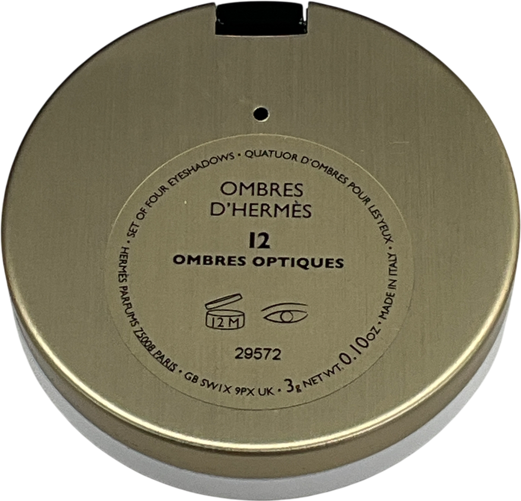 Hermès Eye Shadow Quartet, Limited Edition, Ombres Optiques 12 Ombred Optiques 3g