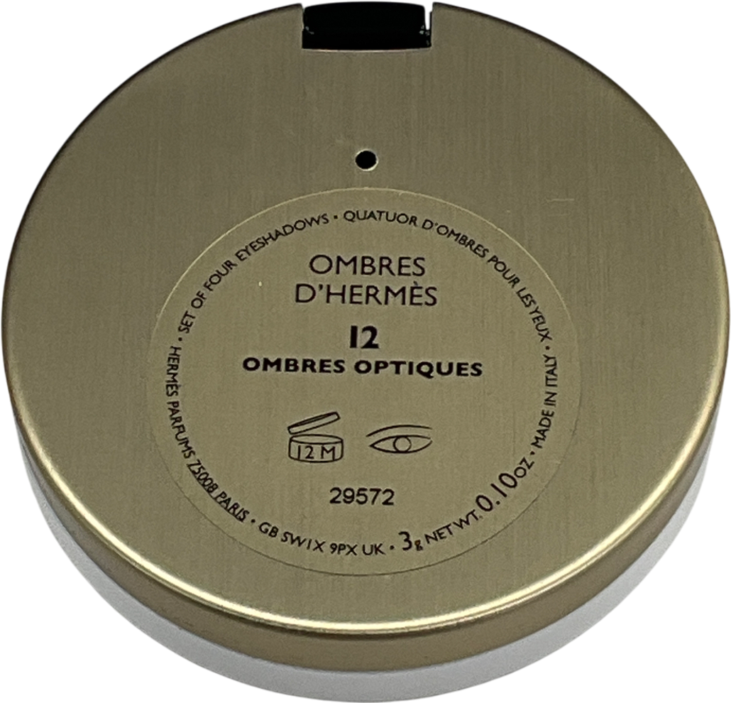 Hermès Eye Shadow Quartet, Limited Edition, Ombres Optiques 12 Ombred Optiques 3g