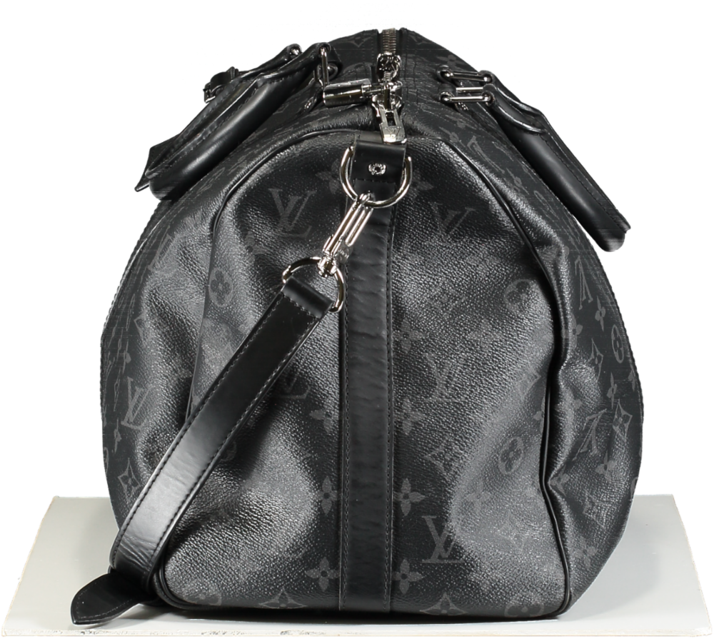 Louis Vuitton Black Keepall Bandoulière 45 Weekend Bag