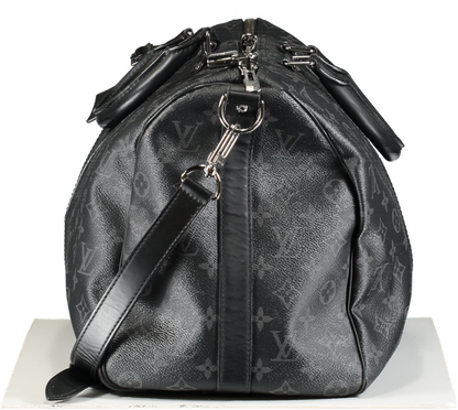 Louis Vuitton Black Keepall Bandoulière 45 Weekend Bag