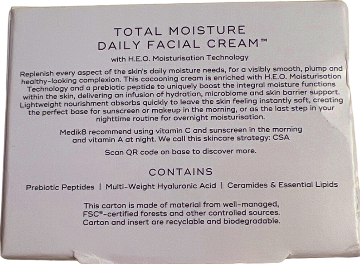 Medik8 Total Moisture Daily Facial Cream 50ml