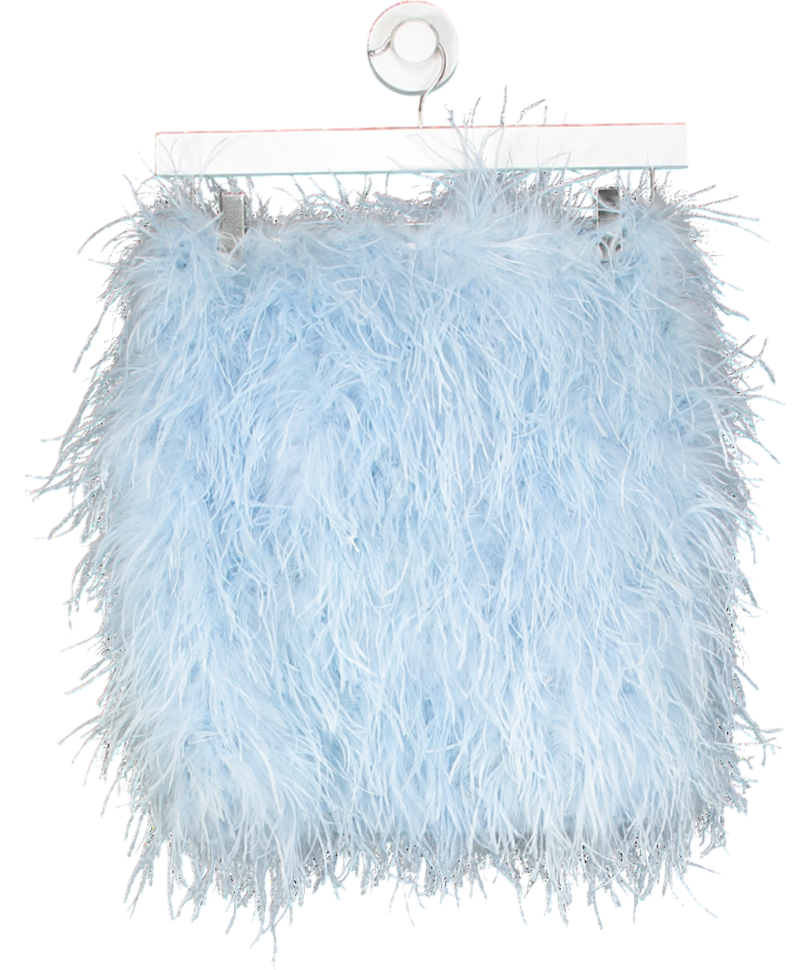 Club L Blue Day Dream Feather Mini Skirt UK 6