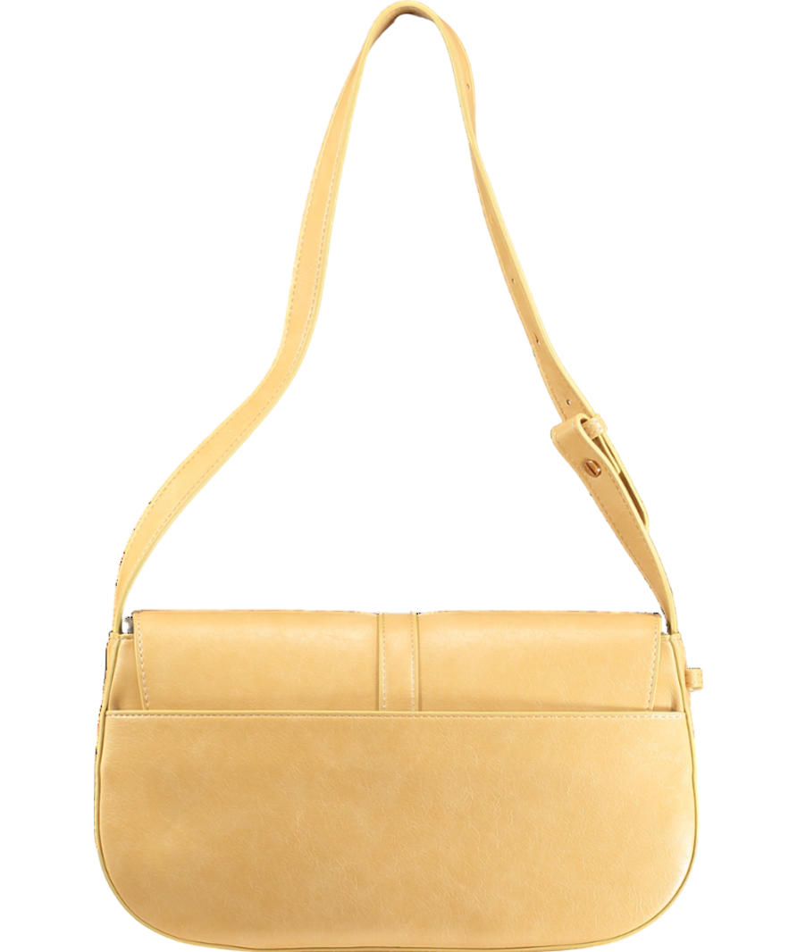 Mjade Beige Classic Baguette Handbag