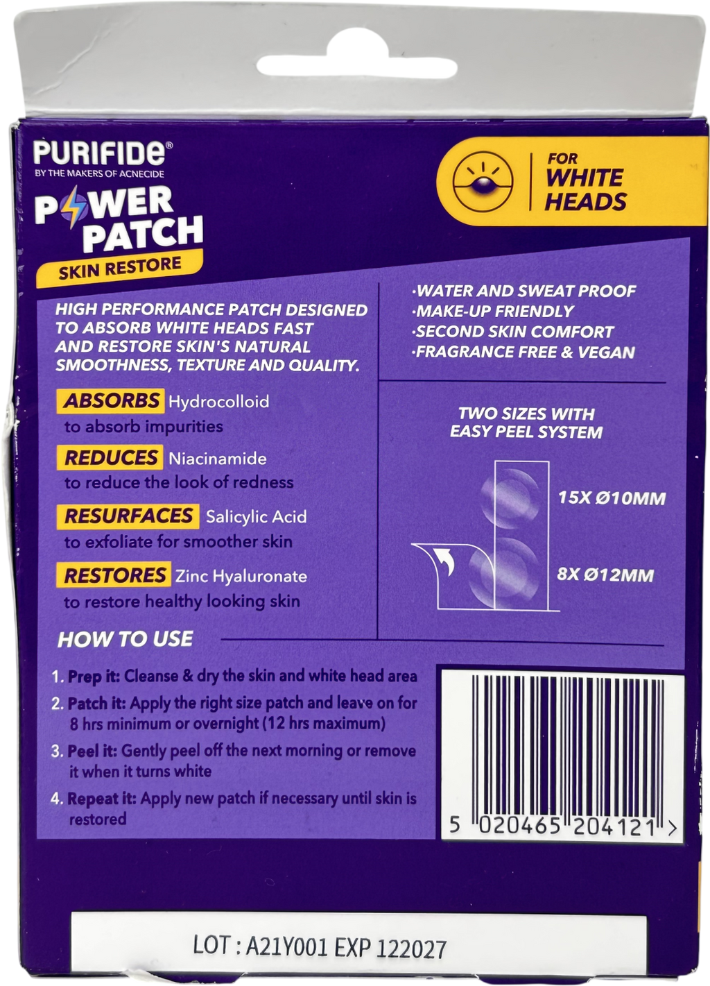 Purifide Restore Pimple Patches 23 invisible patches