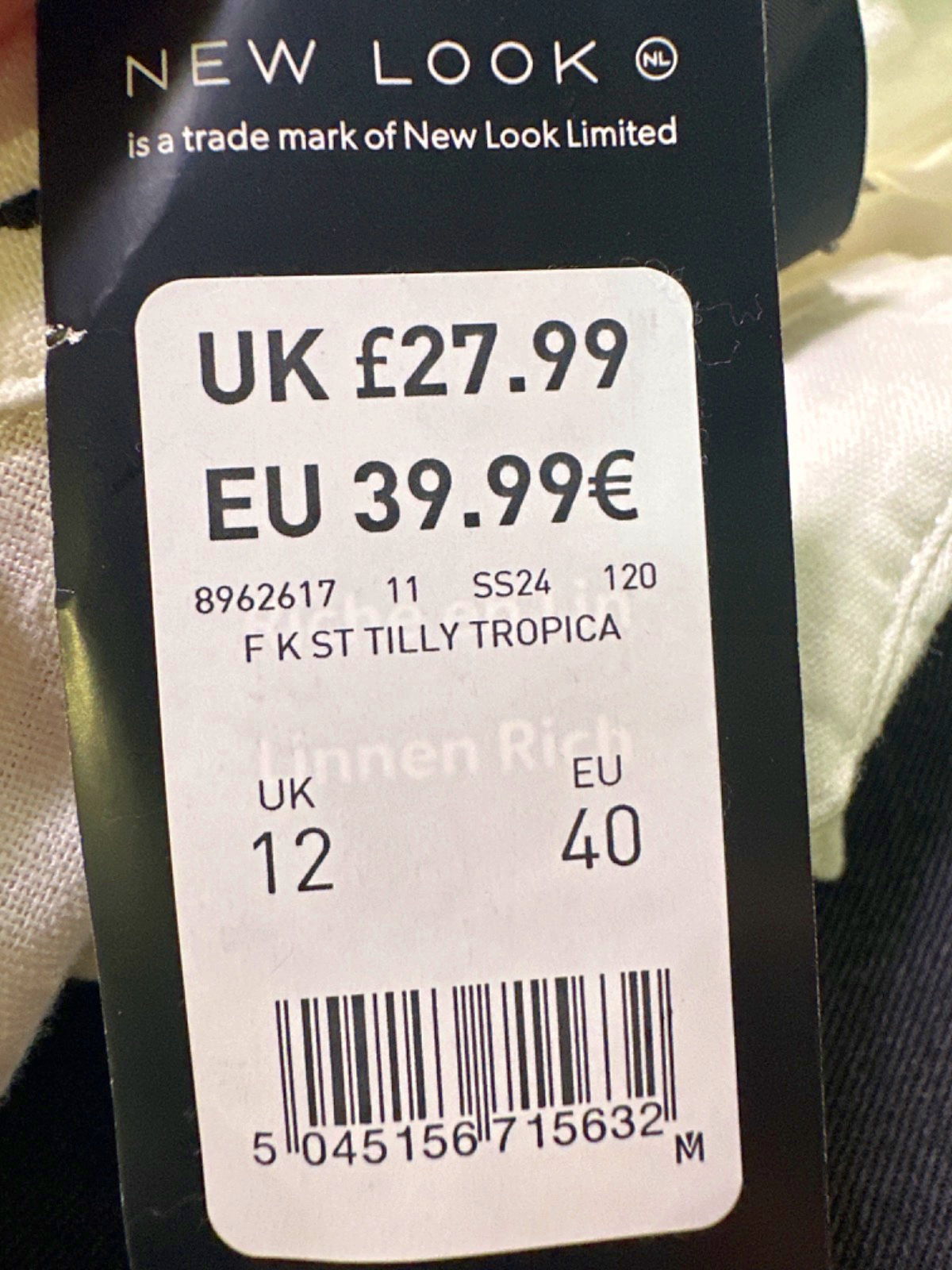 H&M Black Sleeveless Top UK XS