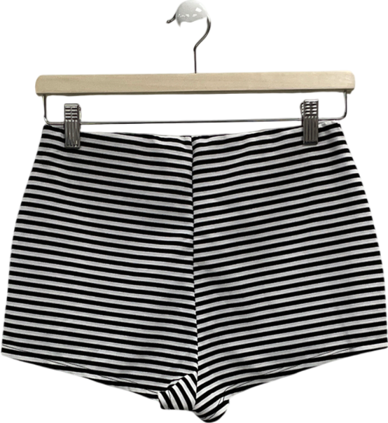 ASOS White Booty Shorts In Stripe UK 10