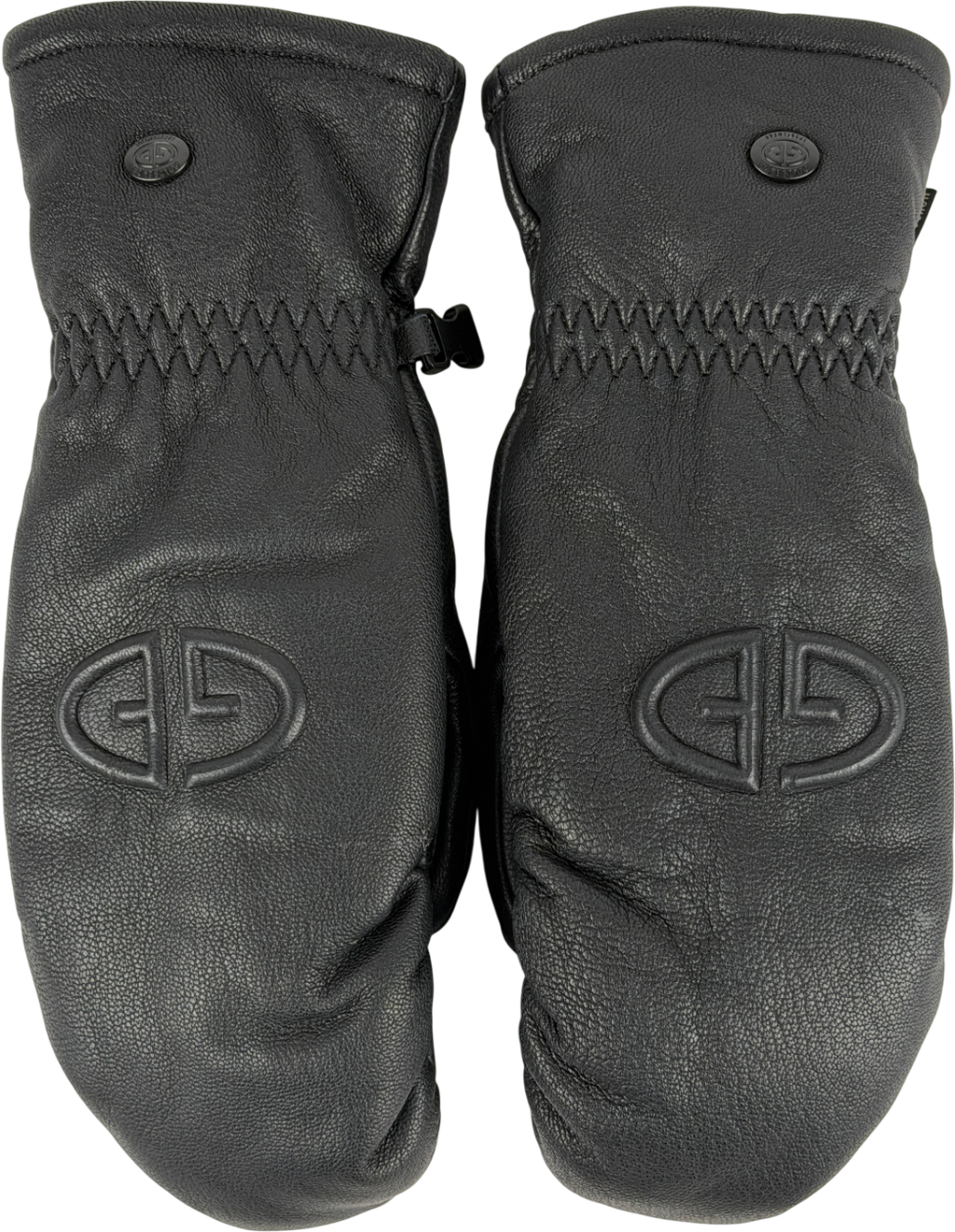 Goldbergh Black Hilja Leather Ski Mittens SIZE 7